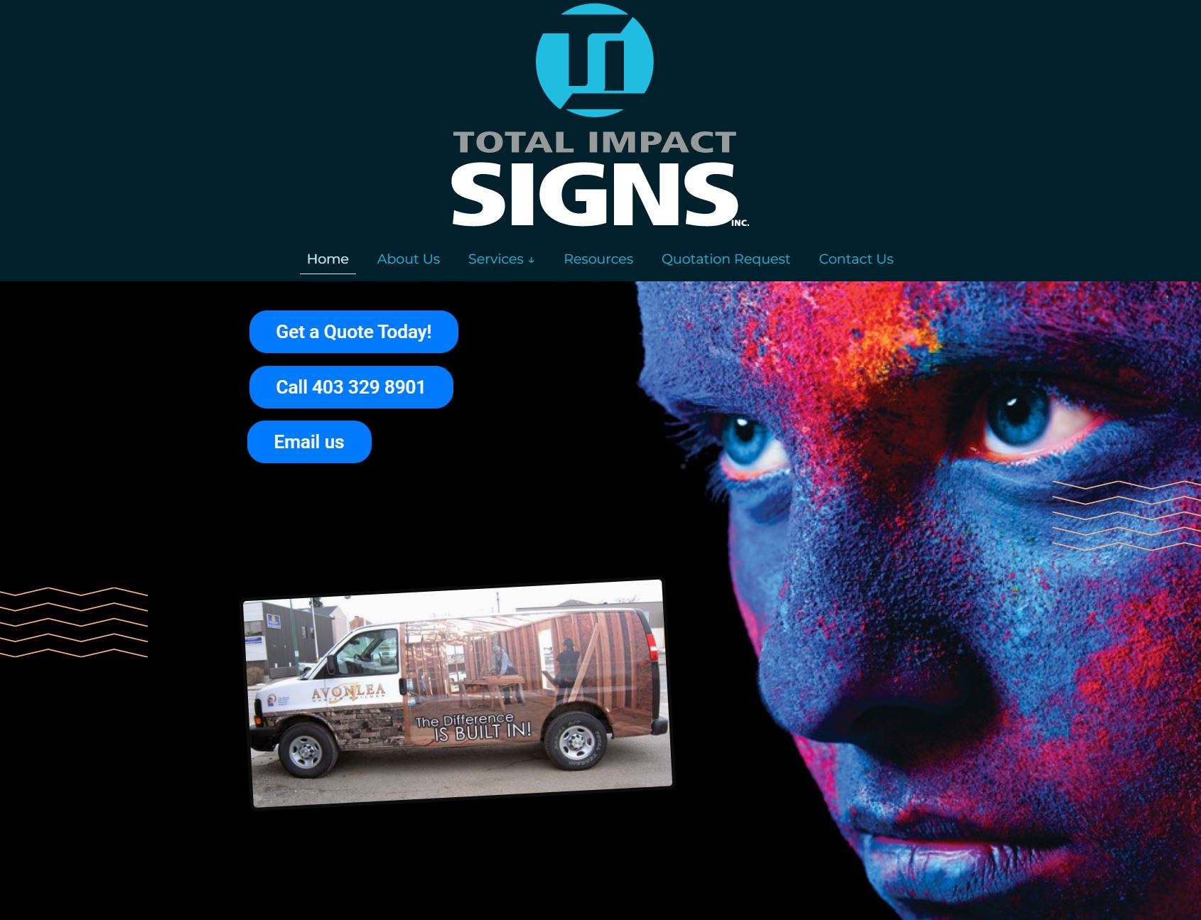 Total Impact Signs - Portfolio Website